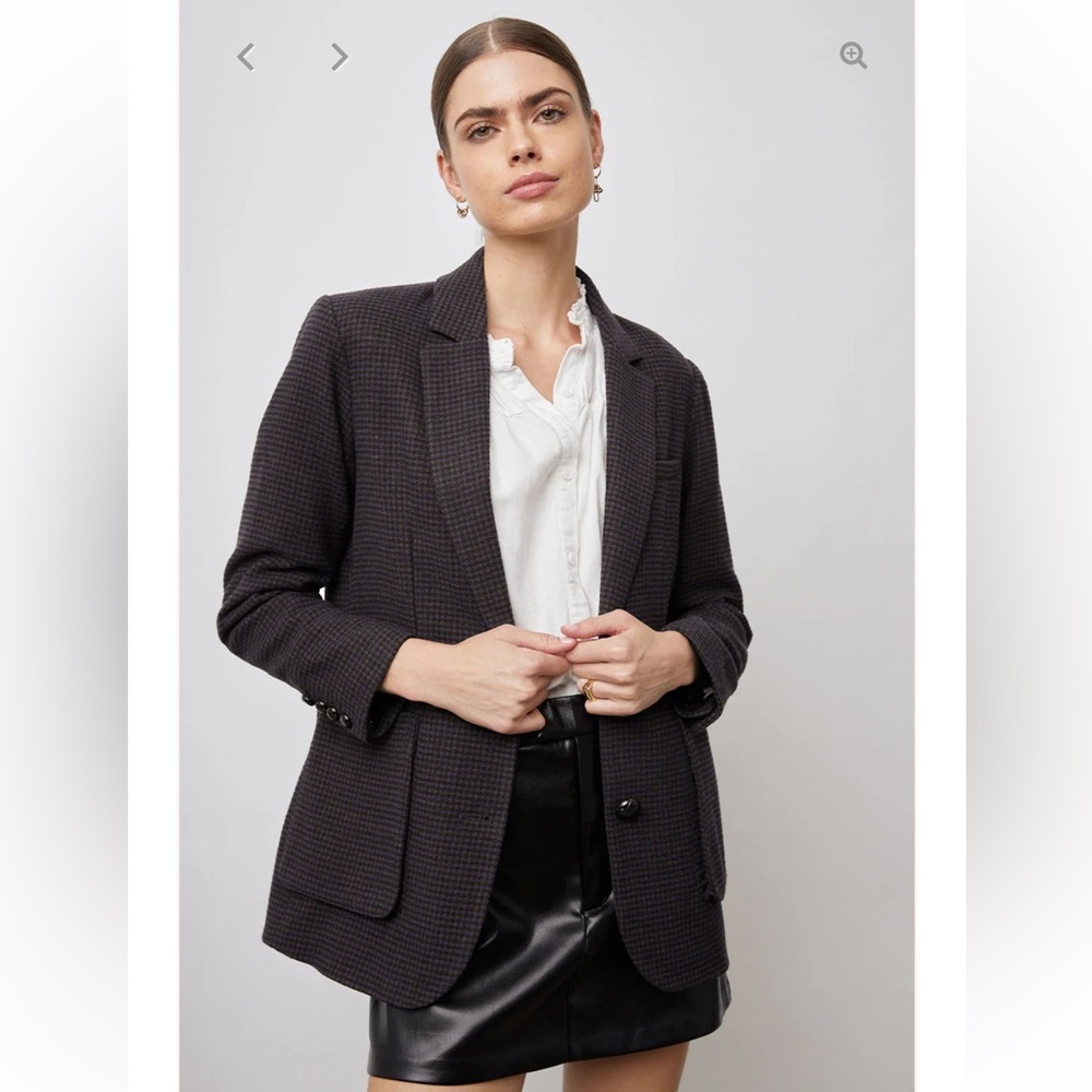 Rails Windsor Blazer in Midnight Brown Mini Check 🦋